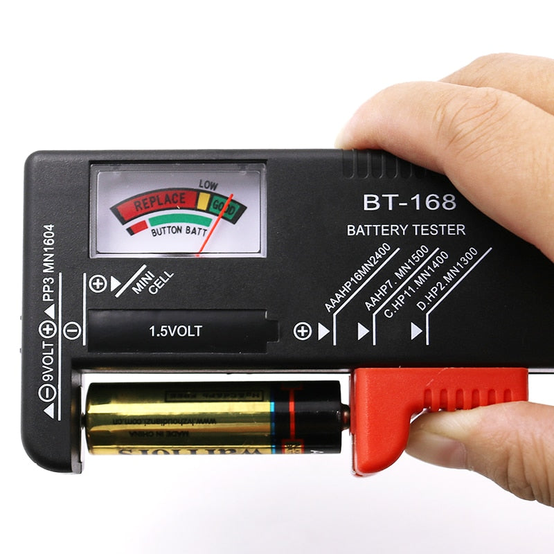 volt verificador bt168 AA/AAA/1.5V bateria 9V